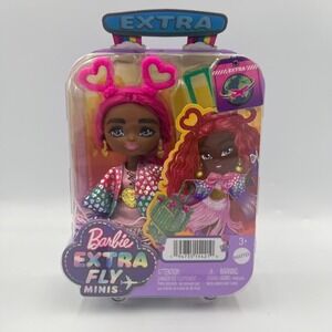 Barbie Extra Fly Minis Travel Suitcase Playset Doll Accessories Mattel 2023 NEW